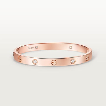 Aesthetic gold love bangle with simple and stylish look