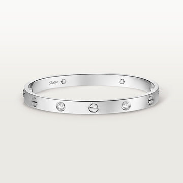 Elegant gold love bracelet for her with 18K gold plating and shine