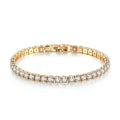 V-Gold 18K gold plated bracelets shown together, offering luxurious shine and durable quality.