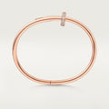 Elegant rose gold bangle for women with shimmering crystal accents