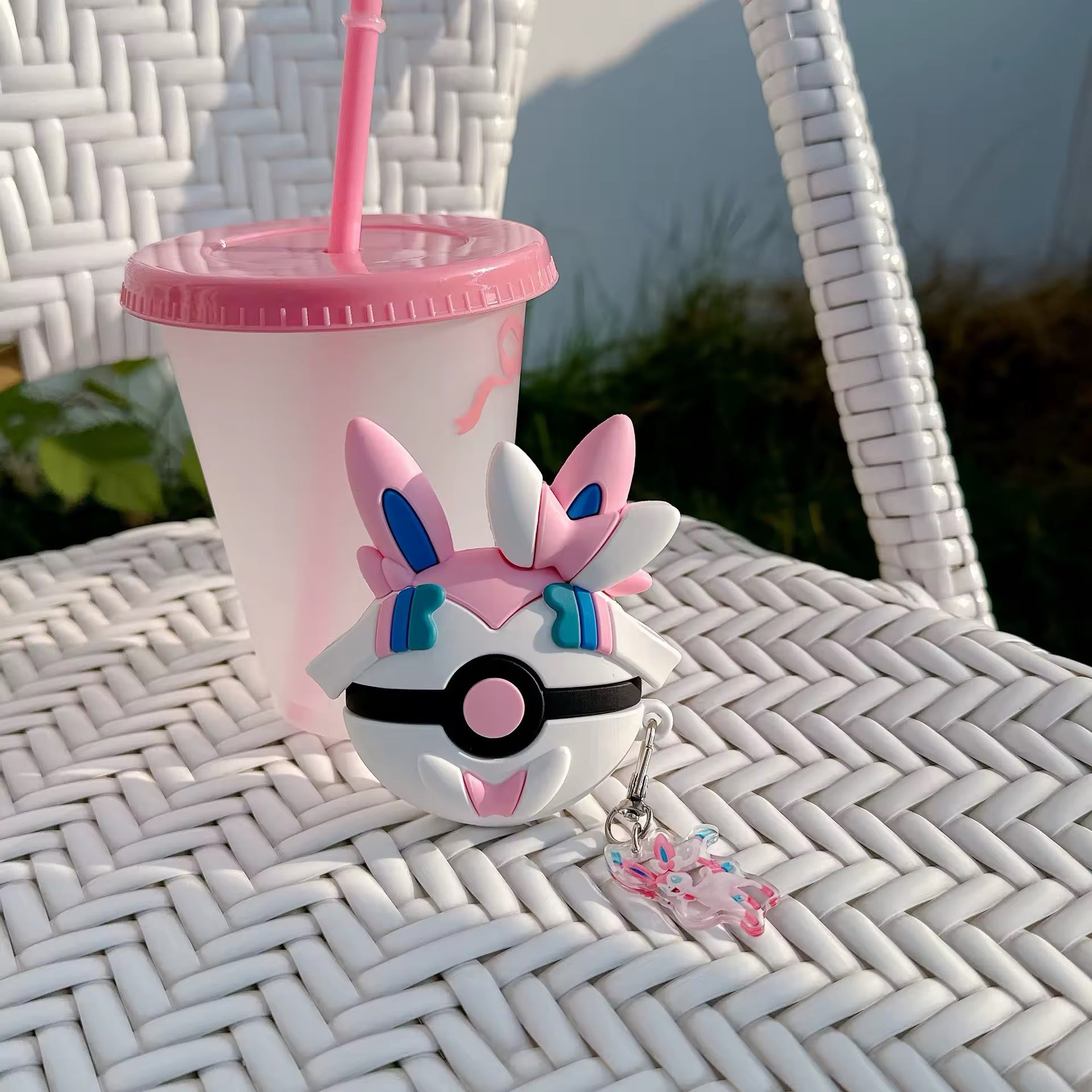 AirPods Pro 2 Poké Ball case with 3D design