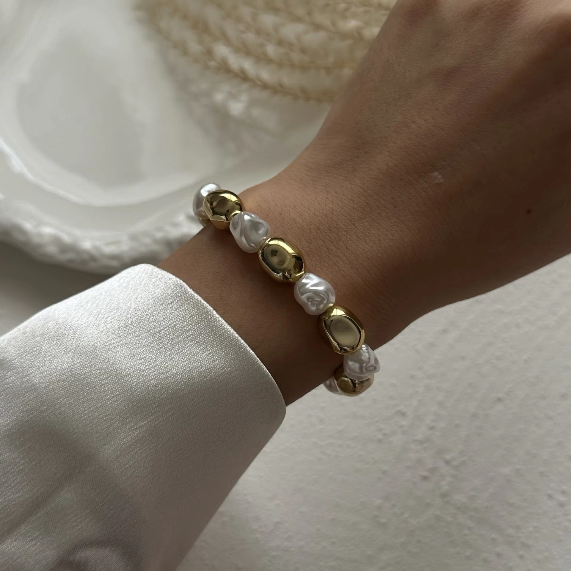 Handmade boho bracelet with a vintage-inspired feel