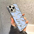 Shockproof & Aesthetic Blue iPhone Case with Soft TPU Bumper