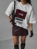 Cotton lazy fashion shirt with retro car design