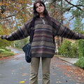 Vintage Y2K pullover sweater with earthy tones and cozy knit fabric

