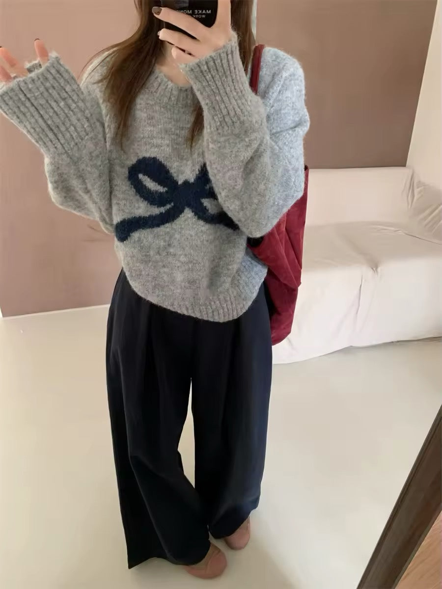 Warm pullover sweater with aesthetic charm