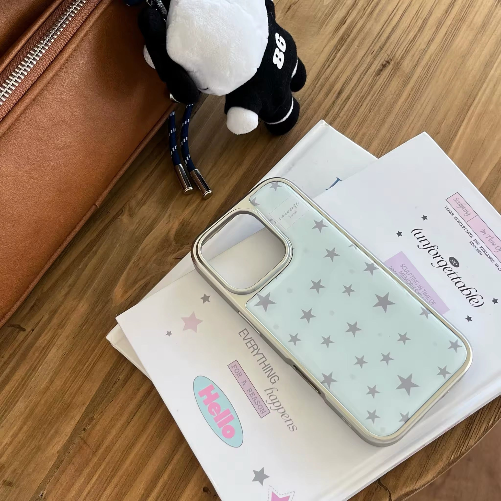 Close-up of the star pattern emphasizing the soft girl aesthetic