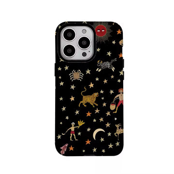 Star art animal-themed iPhone cover with constellation accents