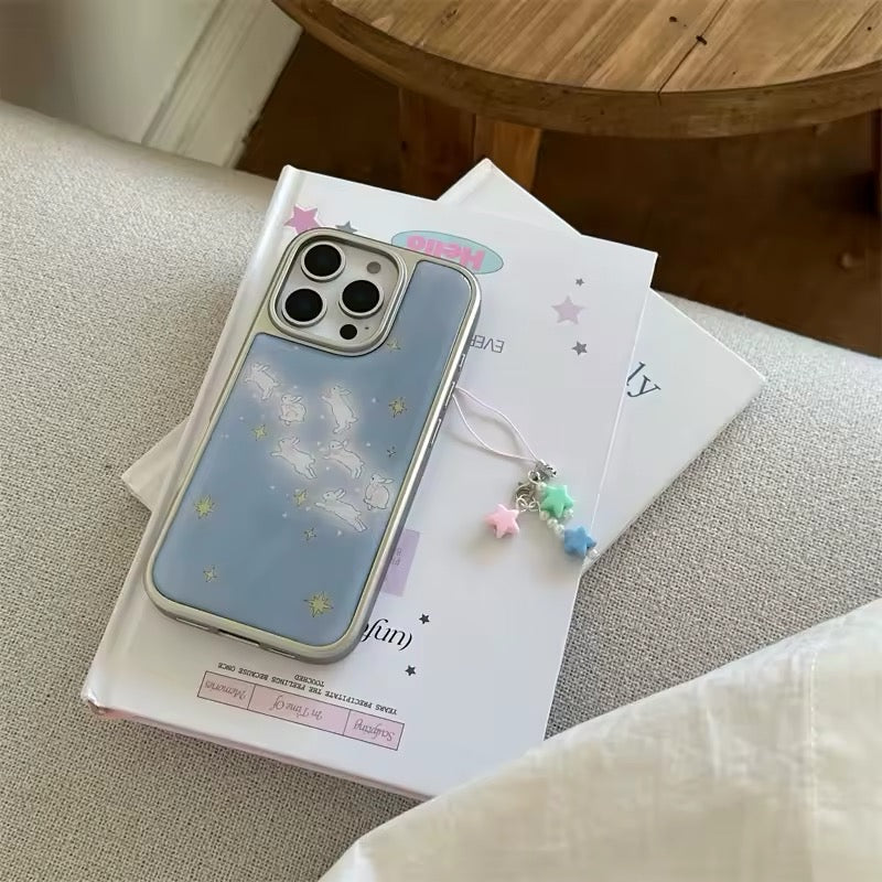 The case displayed on a pastel-themed desk setup, complementing balletcore decor