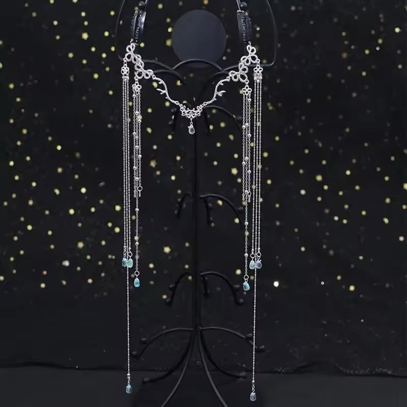 Ethereal fairycore bridal headpiece for brides and queens