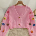 Colorful floral cardigan for autumn outfits