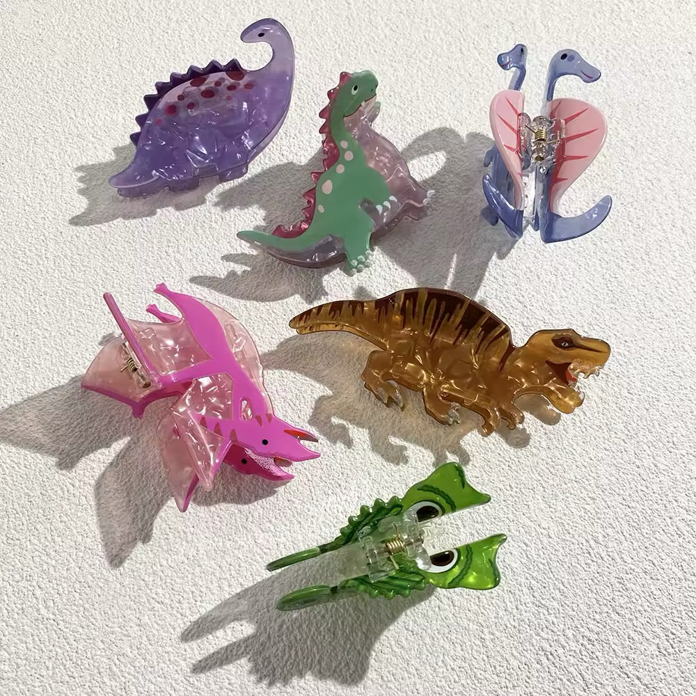 Stylish acetate chameleon hair claw for strong grip styling