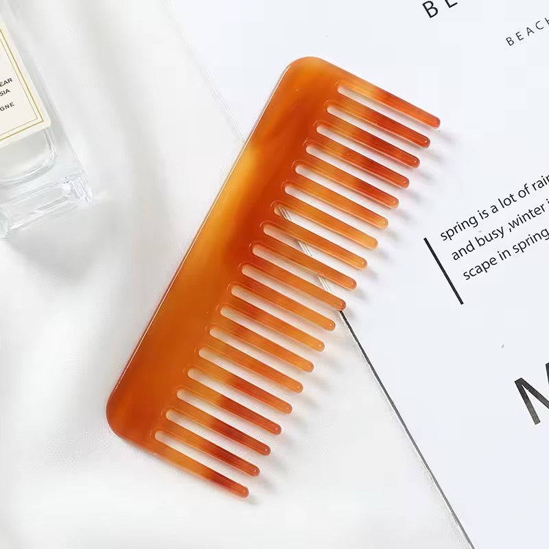 Salon-quality wide tooth comb for curly and straight hair
