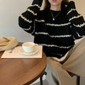 Korean aesthetic long sleeve knit top