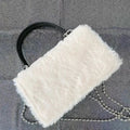 Black gothic crossbody bag with chain for soft punk outfit