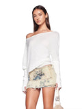 Basic solid white tee women minimalist fashion