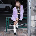 Soft plush hoodie for e-girls and pastel lovers