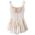 Retro romantic mini dress for women with fairy charm.