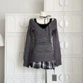 Y2K French vintage pullover with coquette aesthetic