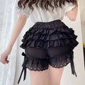Balletcore girl panties with layered flounce