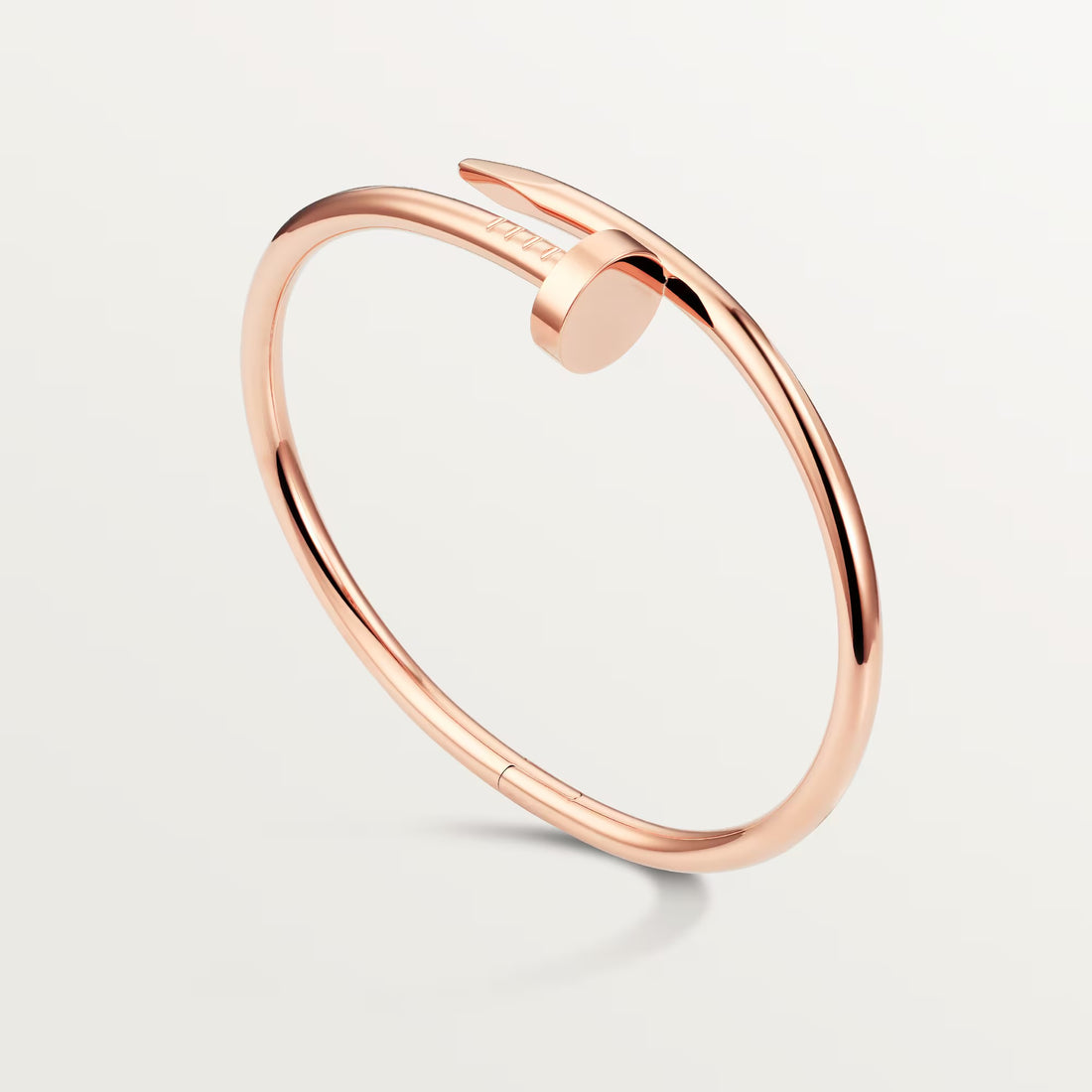 Gift-worthy gold nail bracelet with dazzling crystals and smooth fit