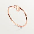 Gift-worthy gold nail bracelet with dazzling crystals and smooth fit