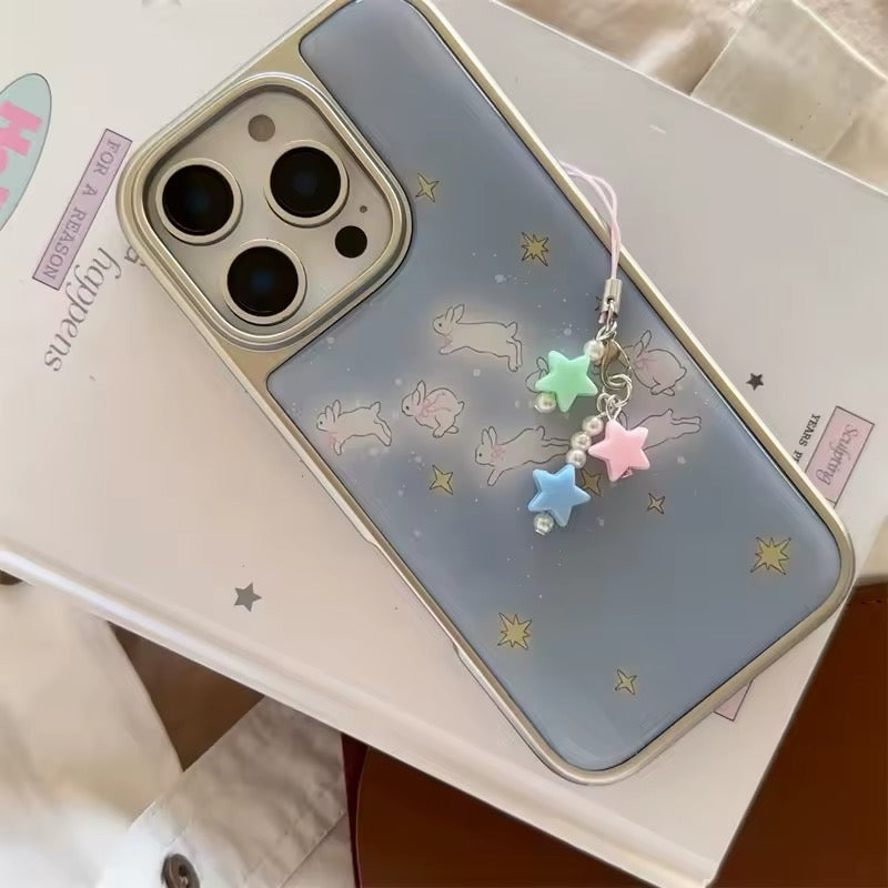 The iPhone case fitted on an iPhone 14 Pro Max, demonstrating precise cutouts