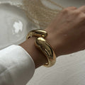 Multi-layered gold-tone bracelet for a chic aesthetic