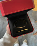 18 cm gold love bangle perfect for stacking or solo wear