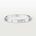 Elegant gold love bracelet for her with 18K gold plating and shine