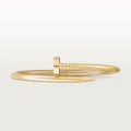 Elegant gold nail bracelet for her with 18K gold plating and waterproof finish