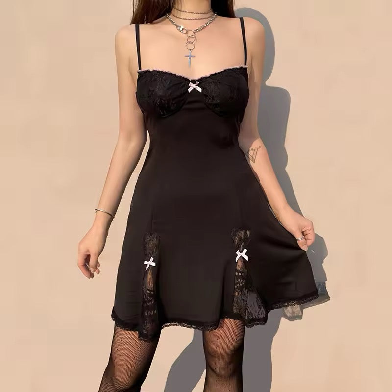 Spaghetti strap party dress for E-girls