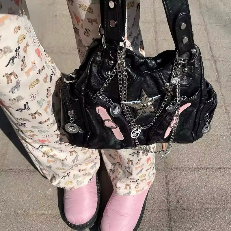 Alt soft girl purse with gothic and lolita aesthetic
