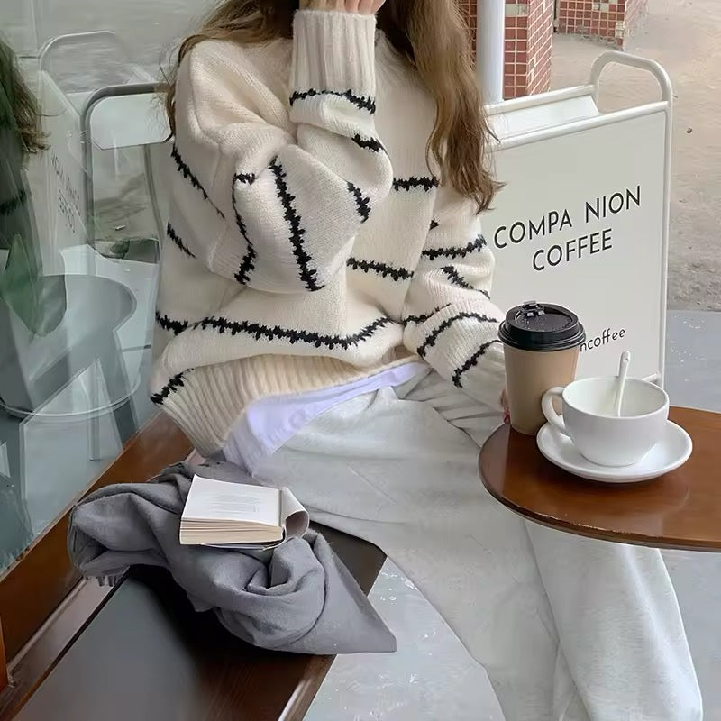 Soft and cozy aesthetic knit sweater