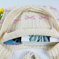 Close-up of the cotton material, emphasizing the quality craftsmanship.