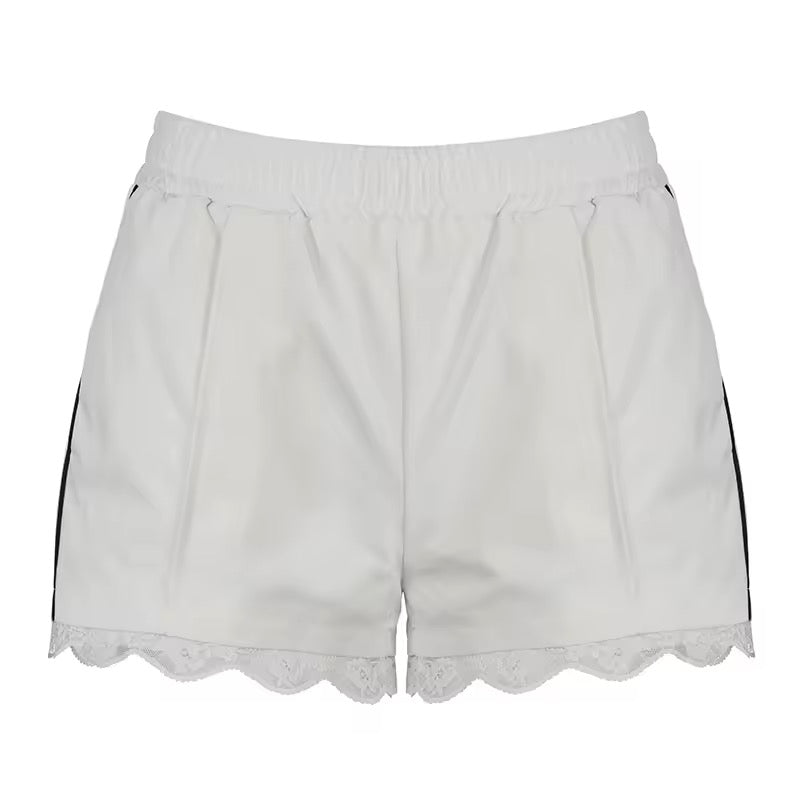 Y2K sporty shorts for women in Korean style with drawstring waist