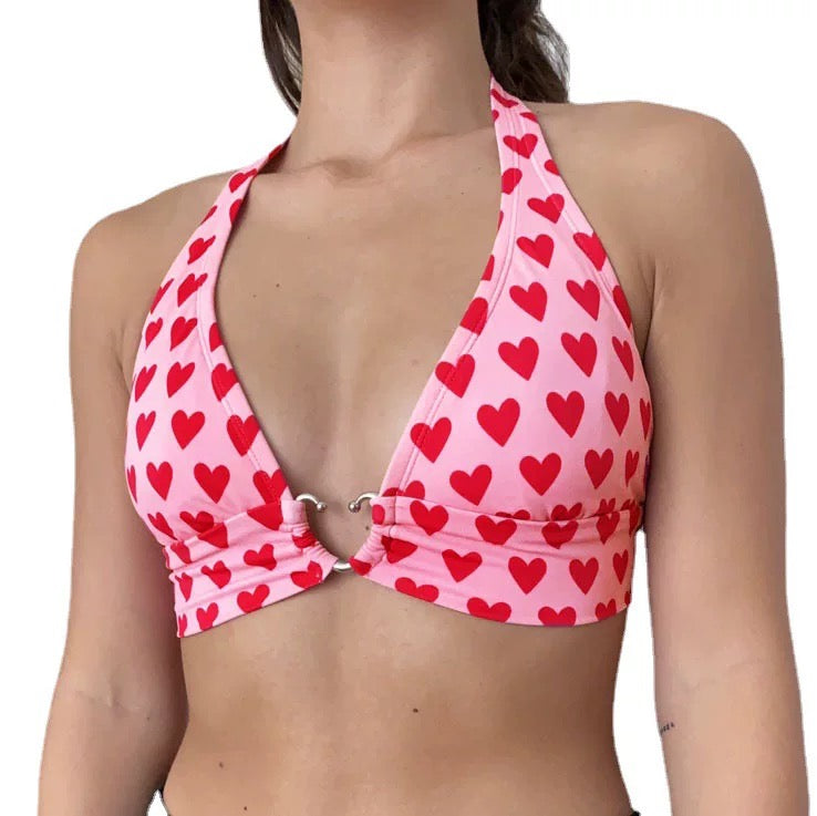 Lace-up backless camisole in a soft, breathable fabric
