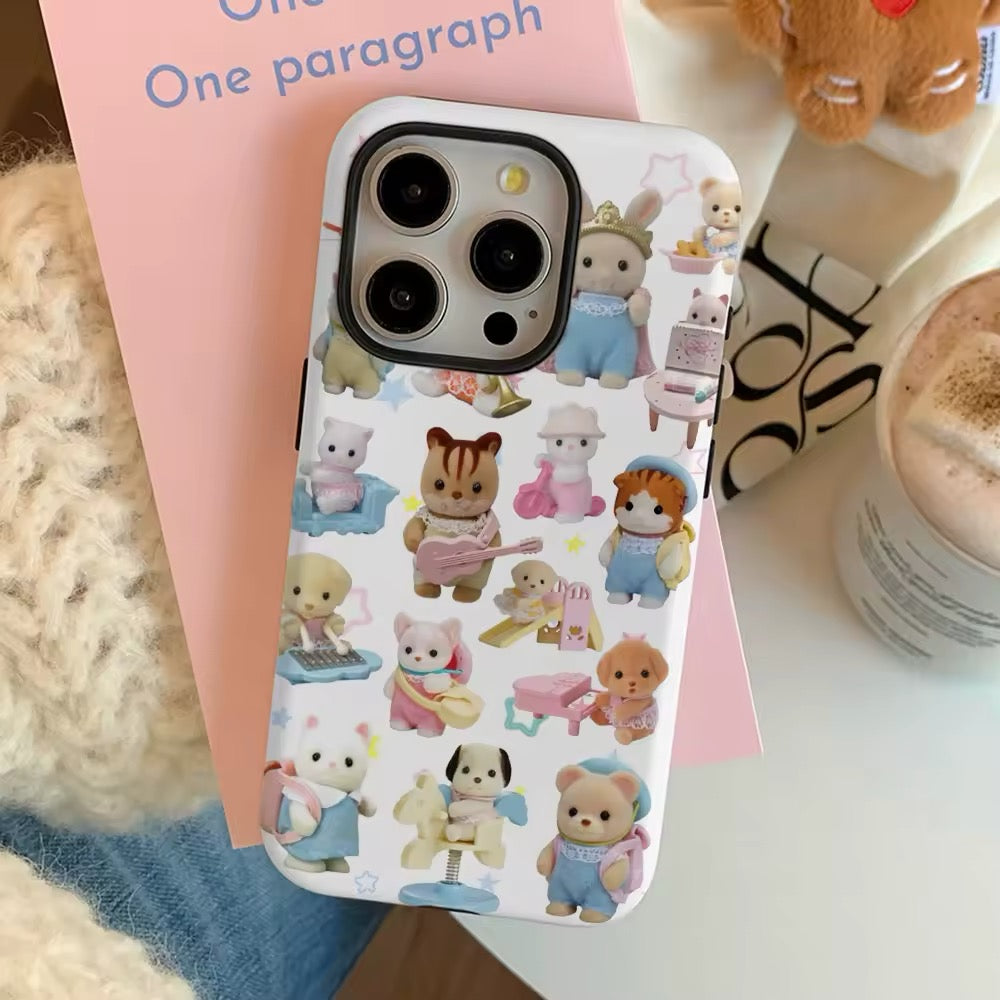 Cutecore aesthetic iPhone case with shockproof edges