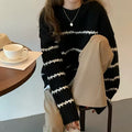Warm winter pullover in loose fit design