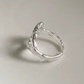 Minimalist handmade heart ring close-up