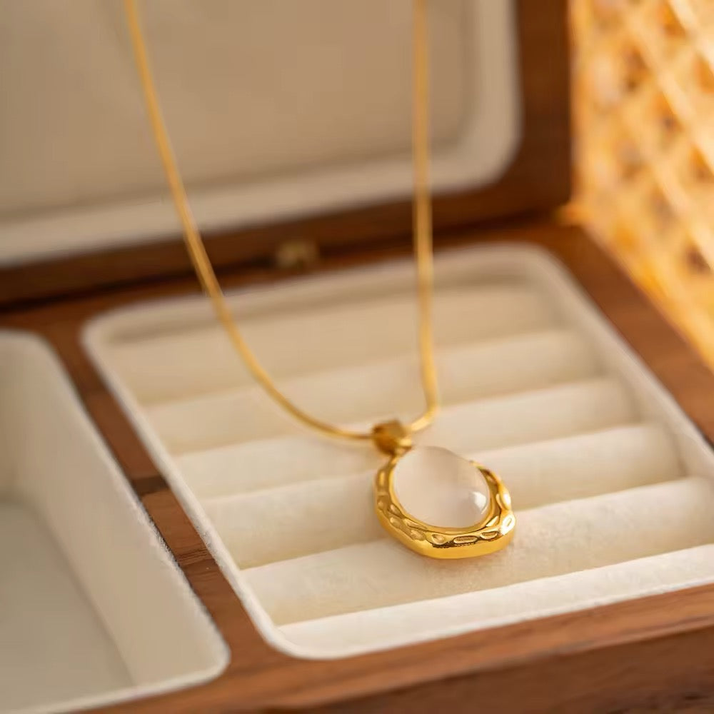 Fashion-forward baroque pearl and opal stone jewelry