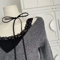 Autumn coquette gyaru knit pullover