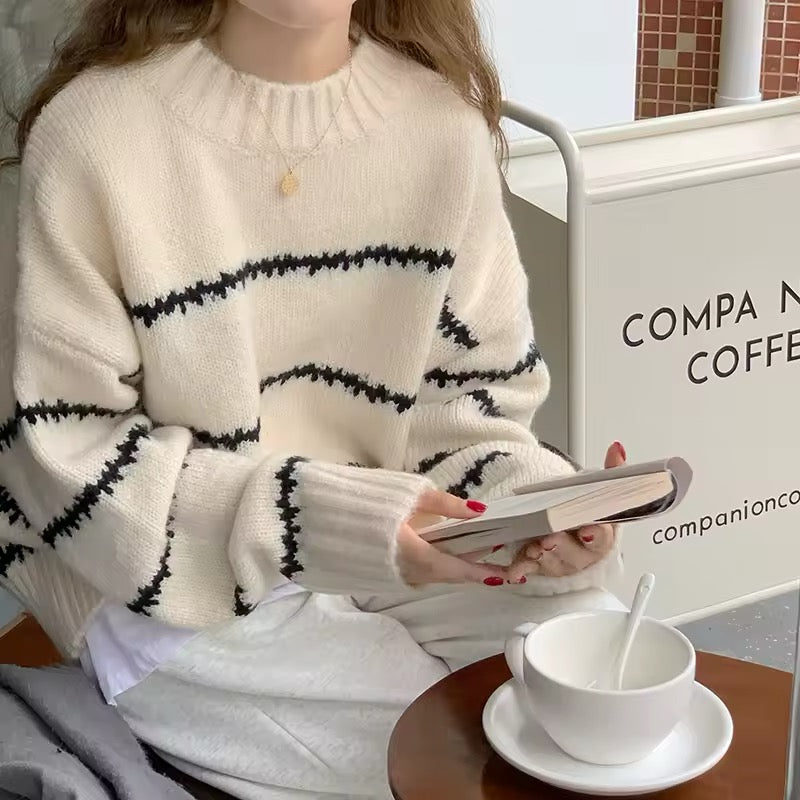 Soft and cozy aesthetic knit sweater