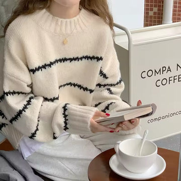 Soft and cozy aesthetic knit sweater