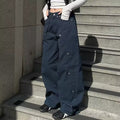 Side profile showing the loose fit and structured patch pockets.