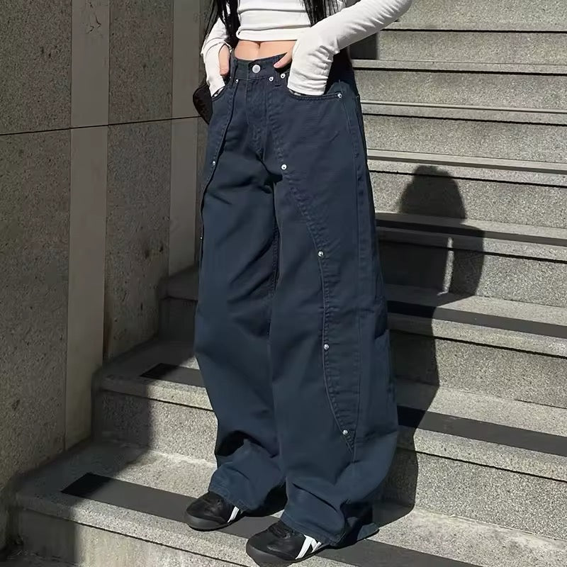 Side profile showing the loose fit and structured patch pockets.