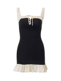 Spicy girl style black dress, perfect for summer parties