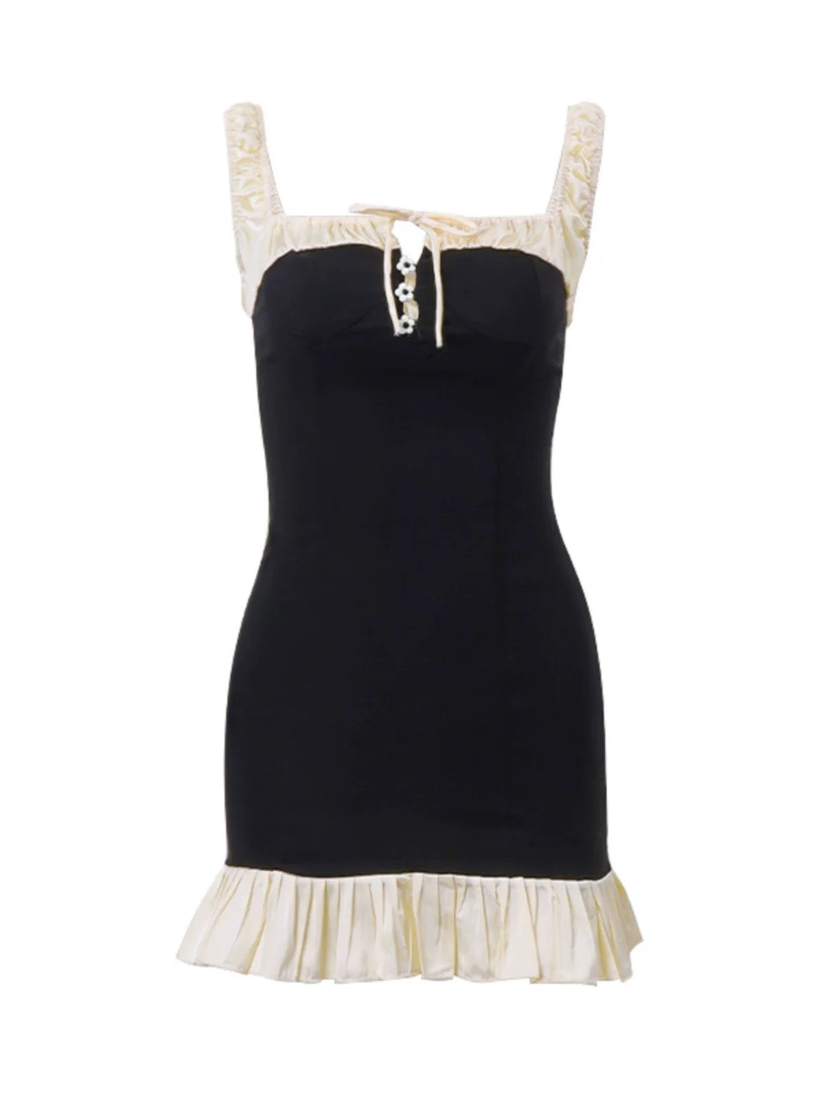 Spicy girl style black dress, perfect for summer parties