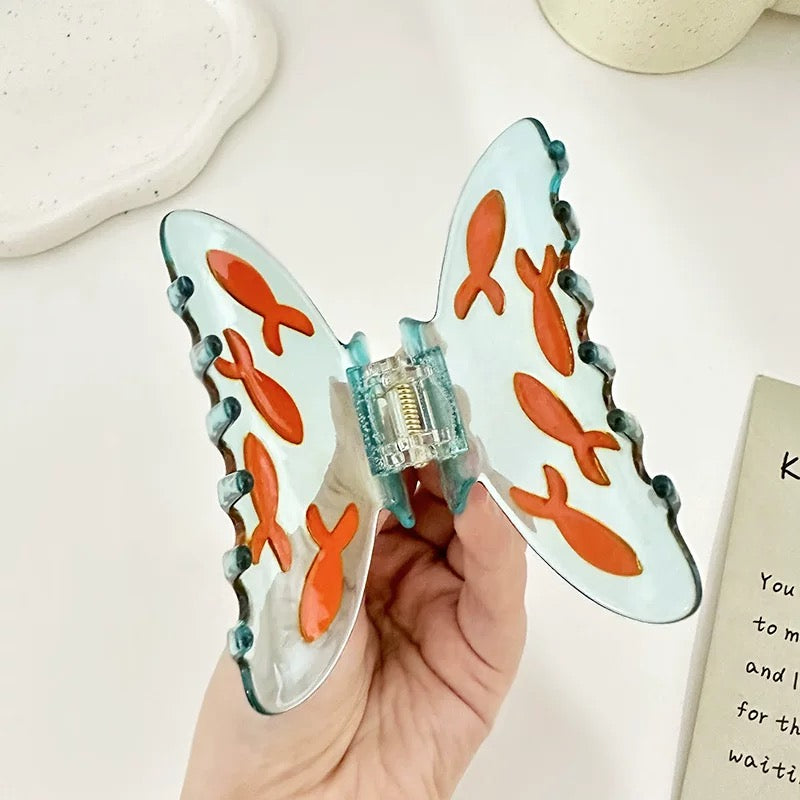 Stylish acetate shark claw hair clip for women