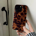 Durable silicone retro amber iPhone case with vortex pattern